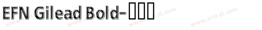 EFN Gilead Bold字体转换